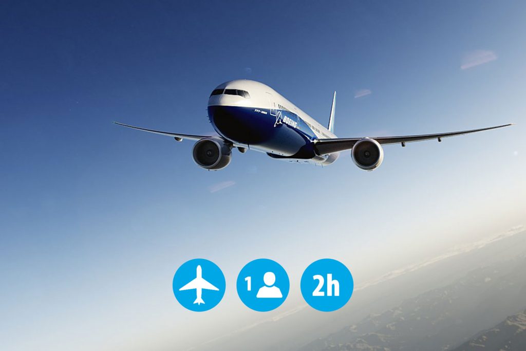1 personne 2h en simulation de vol avion de ligne