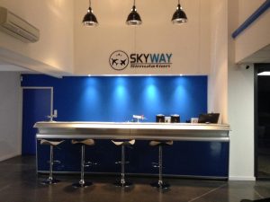 L'accueil du centre de simulation de vol Skyways Simulation