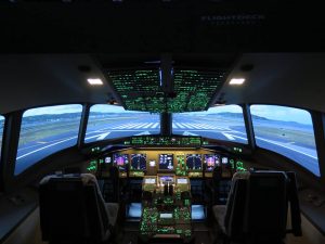 Cockpit du Boeing 7777 de skyway simulation