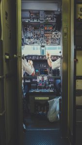Cockpit d'avion de ligne